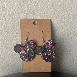 Sparkling Mouse-Shaped Earrings
